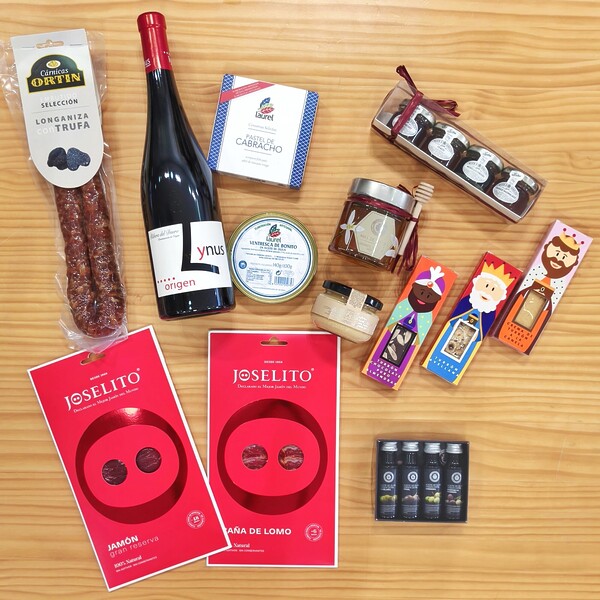 Caja gourmet navidad lote de productos de gama alta Joselito