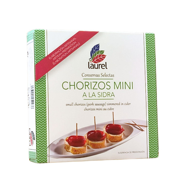 Choricitos mini a la sidra listos para tomar Conservas Laurel