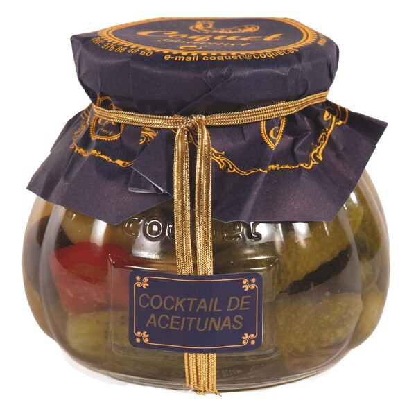 Cóctel de encurtidos Coquet en tarro de cristal formato lujo 250 ml