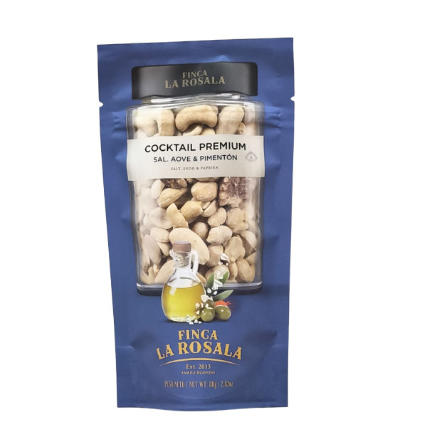 Selección de frutos secos con un toque de sal, aove y pimentón Finca La Rosala