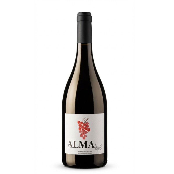 Botella de vino tinto Ribera del Duero Lynus Alma López