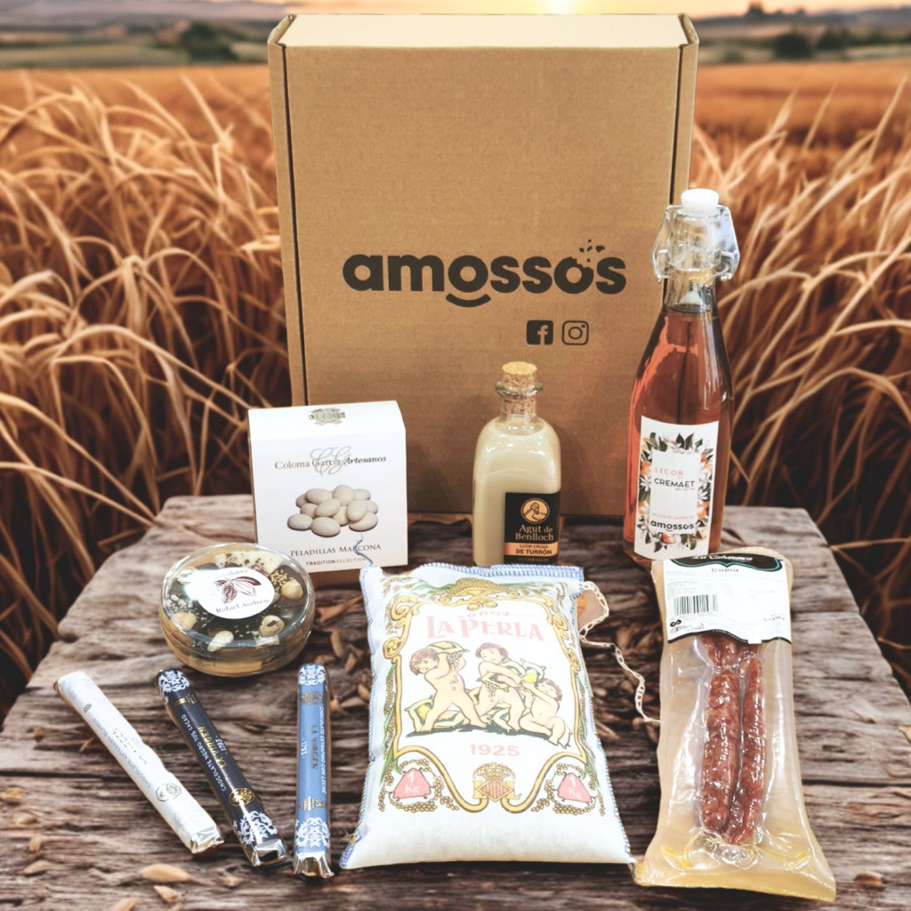 Caja gourmet con productos de valencia, castellón y alicante