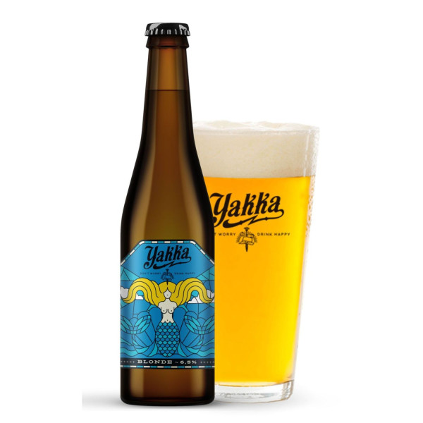Cerveza rubia estilo blonde ale Yakka
