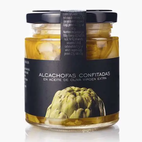 Alcachofas confitadas