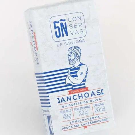 Anchoas en aceite de oliva 5Ñ (sólo recogida en tienda)