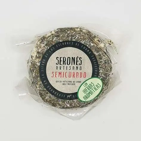 Queso semicurado de cabra con hierbas aromáticas (sólo recogida en tienda)