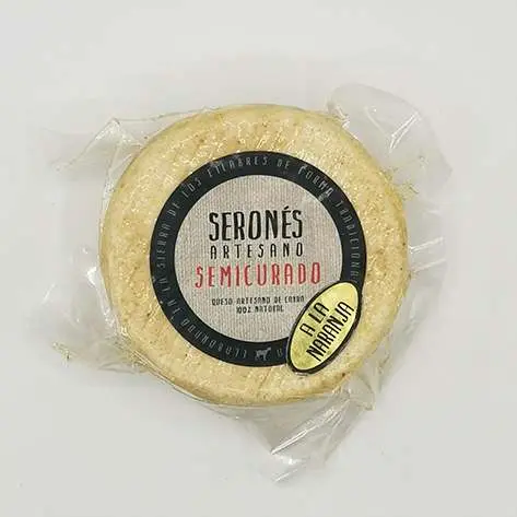Queso semicurado de cabra con naranja (sólo recogida en tienda)