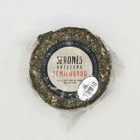 Queso semicurado de cabra con tomillo (sólo recogida en tienda)