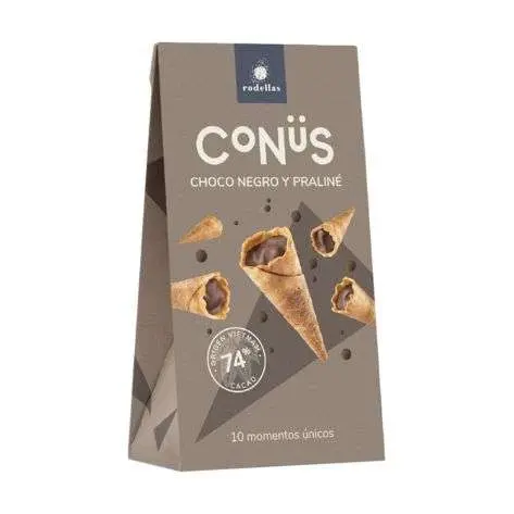 Conüs chocolate negro praliné
