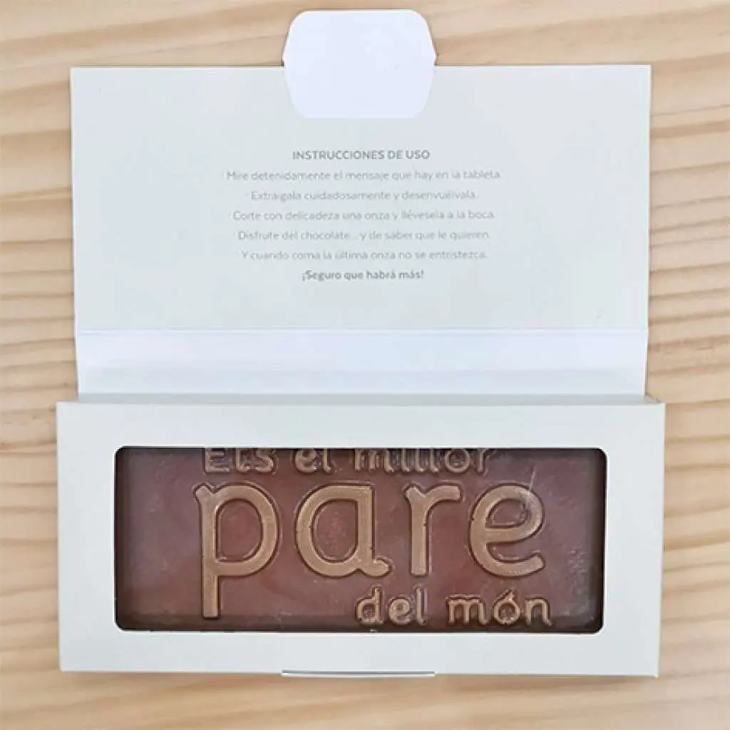 Tableta de chocolate «El millor pare del món»