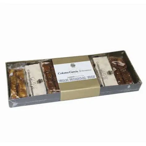 Estuche de turrón en porciones individuales