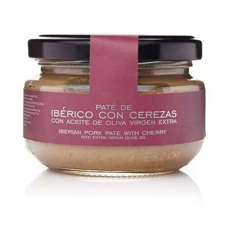 Paté ibérico con cerezas