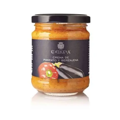 Crema de pimientos y berenjenas