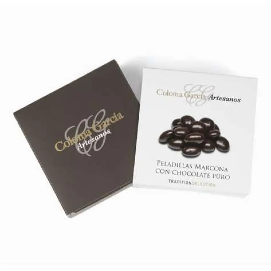 Peladillas de almendra marcona con chocolate
