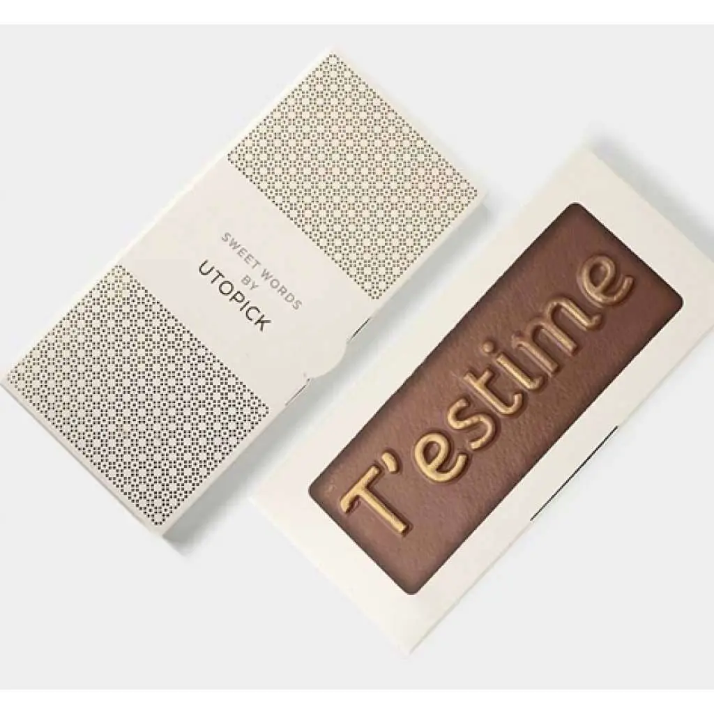 Tableta de chocolate «T’estime»